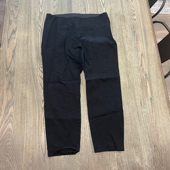 a new day Womens Cropped Pants Mid Rise Pull-On Stretch Black Size 12 - Picture 1 of 8